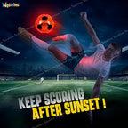 Speed Up LED Light Up Glow Football Night Sport Game Training Indoor/Outdoor Soccer Ball Educational Toy Ball Size 5, for Adult Kids Teenagers Boys Girls