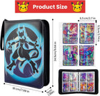 Cocoland toysPokémon Mewtwo Artwork 4 Pocket Trading Card Binder Size Dimensions View