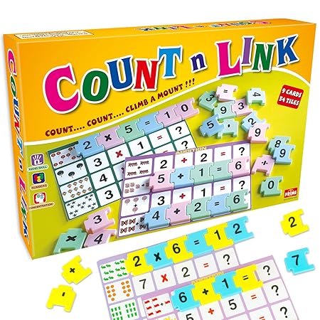 Prime Count and Link Mathemathics  Linking Game