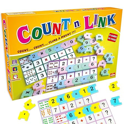 Prime Count and Link Mathemathics  Linking Game