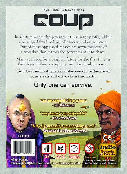 Coup - The Fast, Fun Bluffing Party Game