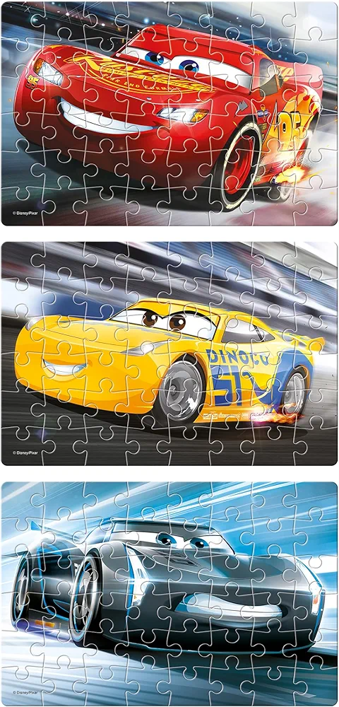 Frank Disney Pixar Cars 3 (48 Pieces) 3 in 1 Jigsaw Puzzle