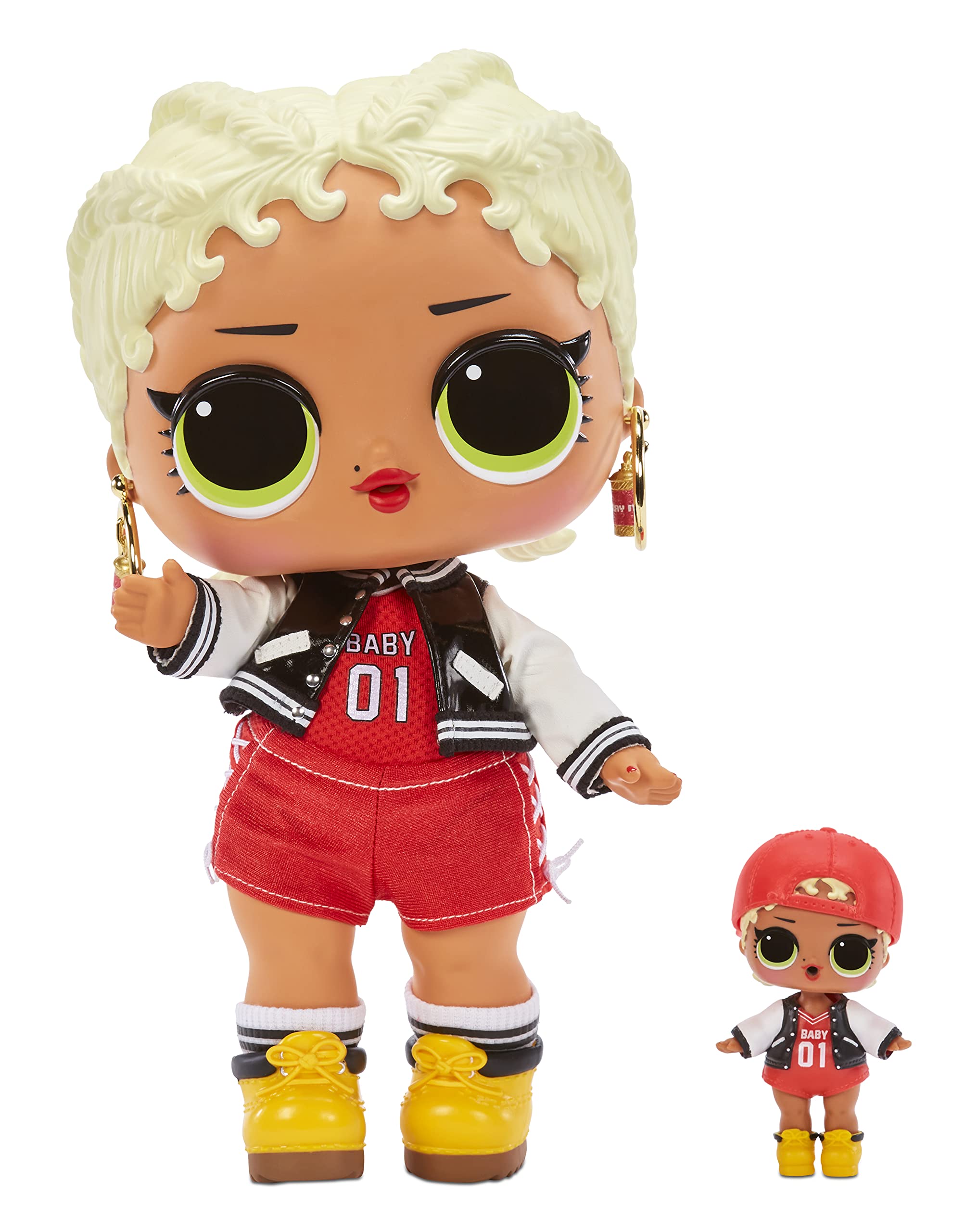 L.O.L. Surprise! Big Baby MC Swag - 11" Large ,Doll with Colorful, Mix & Match Fashion Accessories, Wear and Share Earrings, Collectible Gift for Kids, Toy for Girls Ages 4 5 6 7+ Years Old