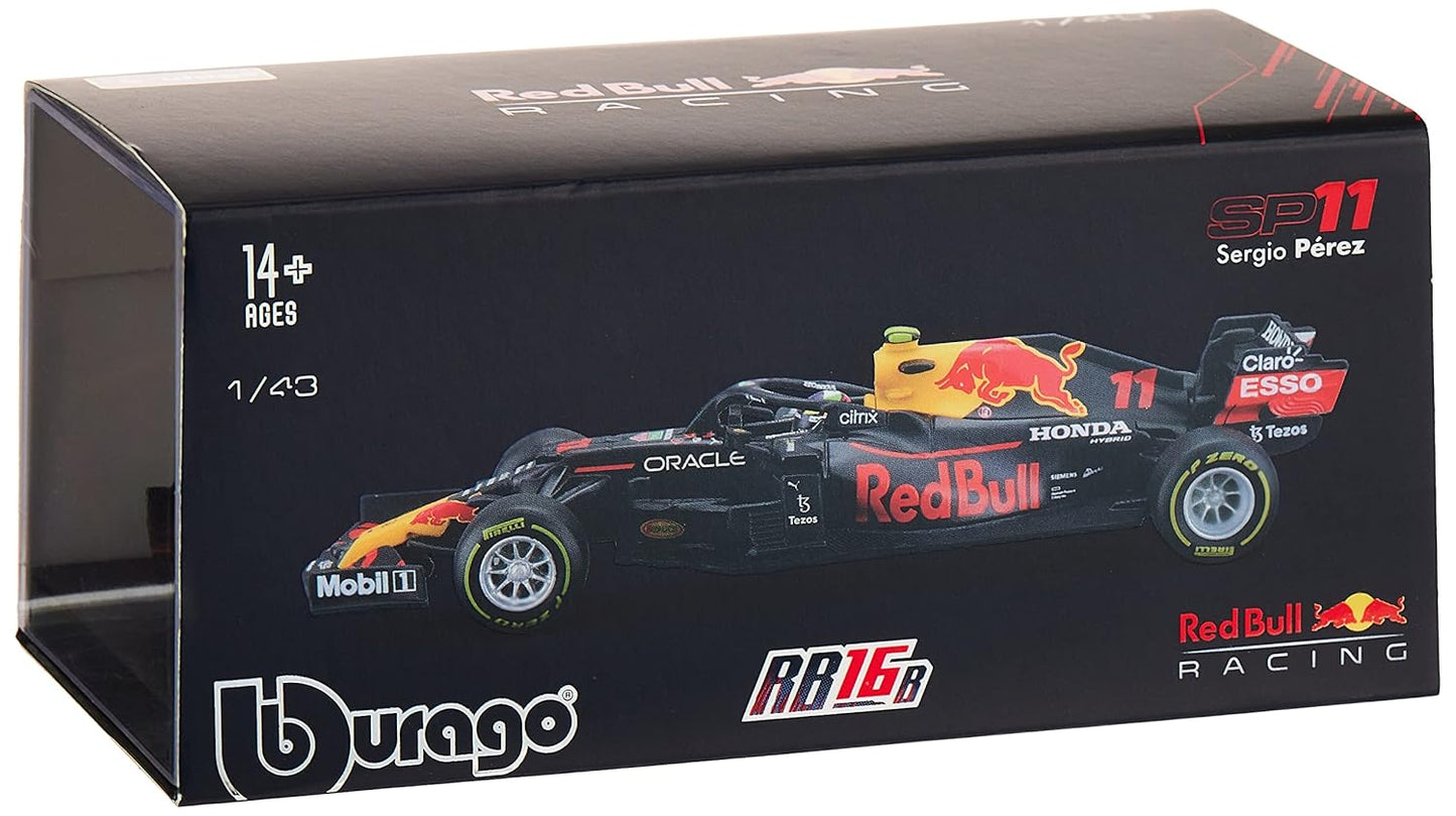 Bburago 1:43 Aston Martin Red Bull Racing RB16B (with Helmet) Diecast Car