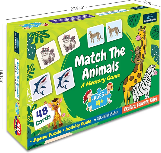 BOOKFORD Match The Animal A Memory Game Jigsaw