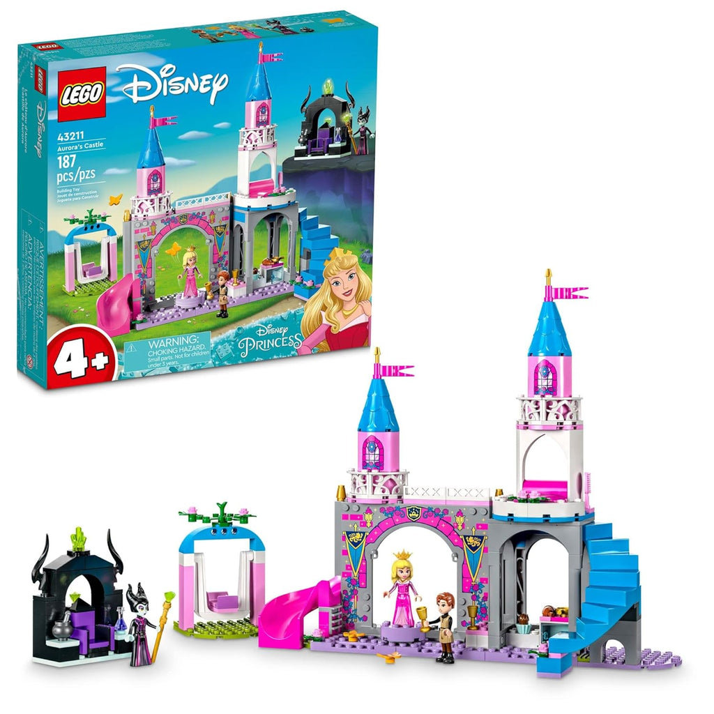 LEGO Disney Aurora's Castle 43211 Building Toy Set (187 Pieces)