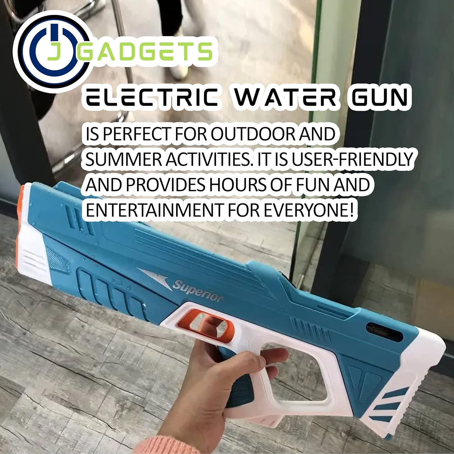 Hydro Blaster | Electric Water Guns Ideal for Summer Outdoor Activities | Large Capacity for Long-Lasting Fun, for Kids & Adults