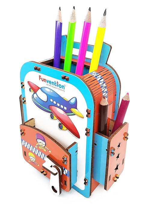 Funvention Airplane DIY Pen Stand 3D Puzzle Model