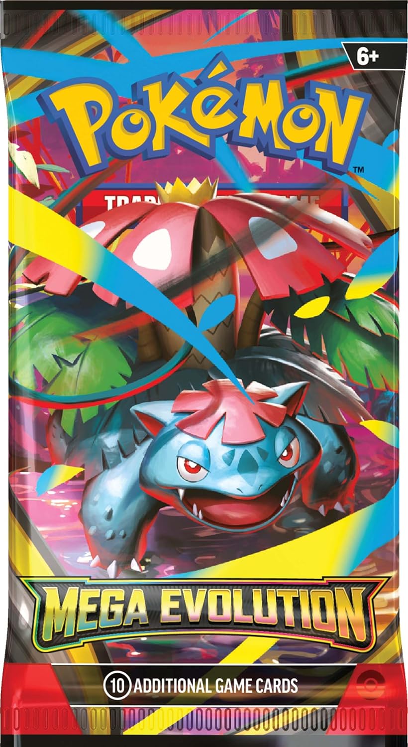 Cocoland Pokémon Mega Evolution trading card game pack with colorful design and Pokémon characters.