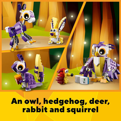 LEGO Creator 3in1 Fantasy Forest Creatures 31125 Building Kit (175 Pcs)