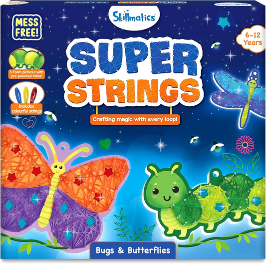 SkillMatics Super Strings: Bugs & Butterflies | Mess-Free String Art