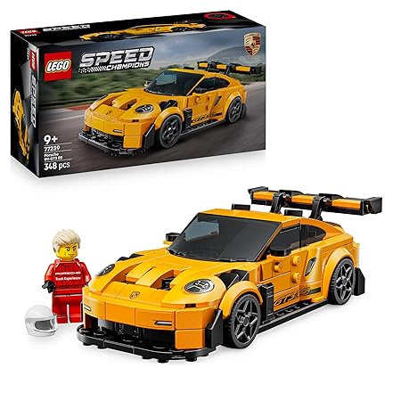 LEGO Speed Champions Porsche 911 GT3 RS Super Car Toy 77239 Building Blocks Toys for 9+ Gift for Boys and Girls