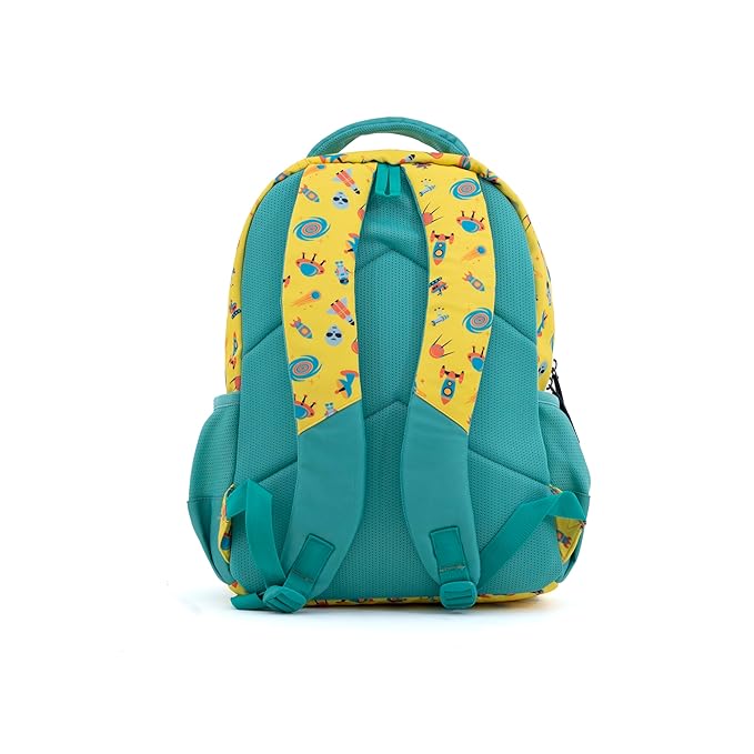 Cartoon Printed Kid Backpack | Lightweight Preschool Bag ( space Theme )