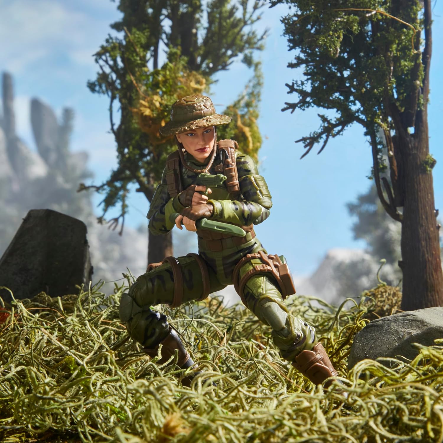 G.I. Joe Classified Series 60th Anniversary Action Marine - Sniper, Collectible 6 Inch Action Figure with Ghillie Suit and 19 Accessories