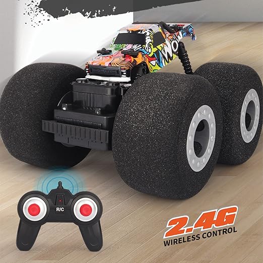 Playzu 1:14 RC soft wheel racing car with oversized foam tyres and remote controller Cocoland Toys