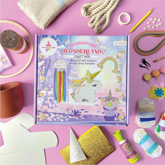 Kalakaram DIY Wonderland Unicorn Art & Craft Kit, Birthday Gift Craft Box