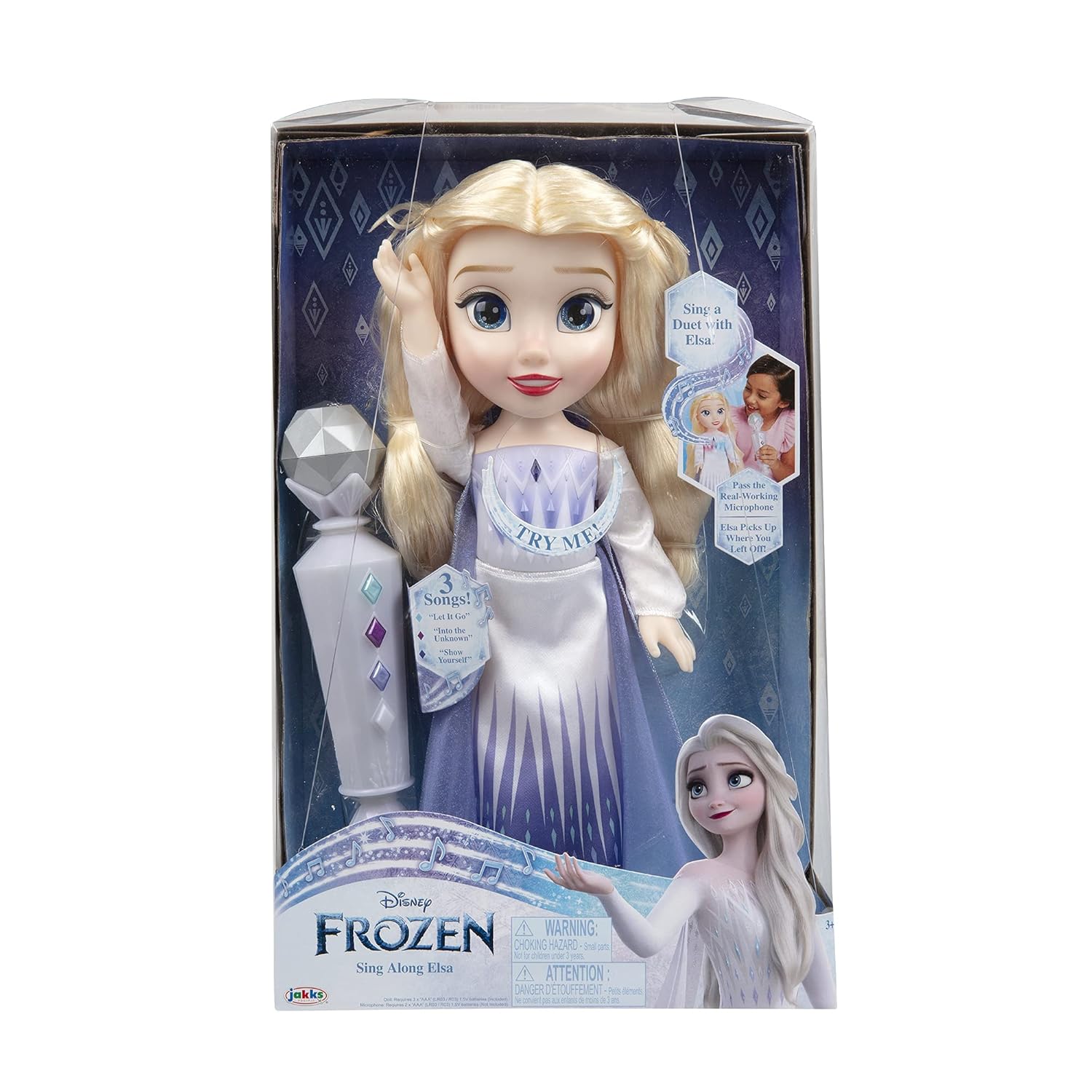 Disney Frozen Singing Doll, Sing a Duet with Elsa, Doll with microphone,Doll