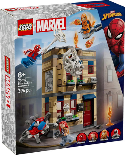 LEGO Marvel Peter Parker’s Apartment Super Hero Battle Building Toy 76317 for 8+ Gift for Boys and Girls
