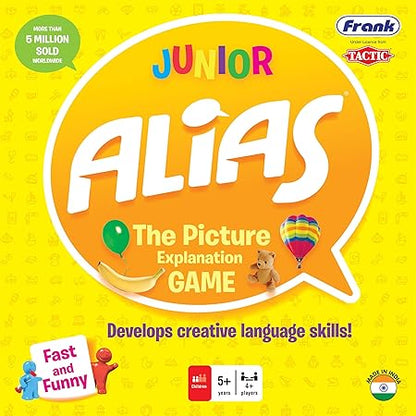 Frank Junior Alias Board Game – Fun and Engaging Family Board Game – Picture and Word Guessing Board Game for Kids with 300 Cards – English Word Game for Language Development