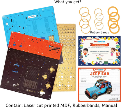 FUNVENTION Jeep Car - DIY Functional Mechanical