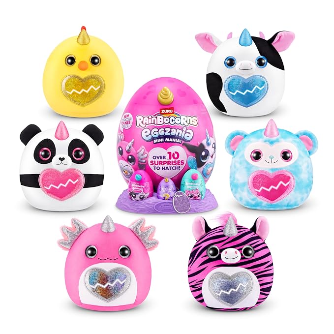 Rainbocorns ZURU Eggzania Mini Mania, Panda, Colour (10 Surprises