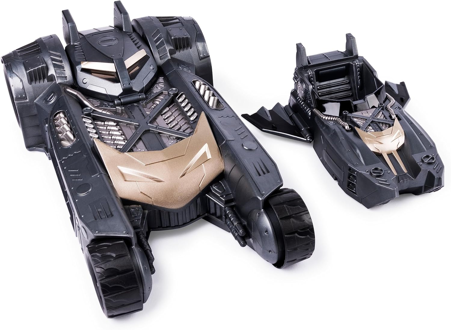 Batman, Batmobile and Batboat 2-in-1 Transforming Vehicle, for Use with Batman 10 cm Action Figures