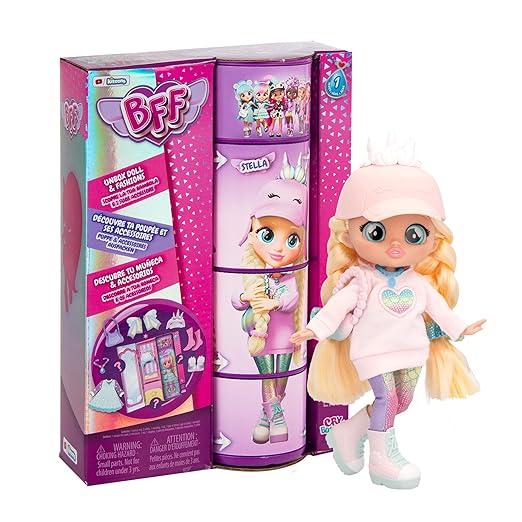 Cry Babies BFF Stella Fashion Doll  7.8 Inch Doll