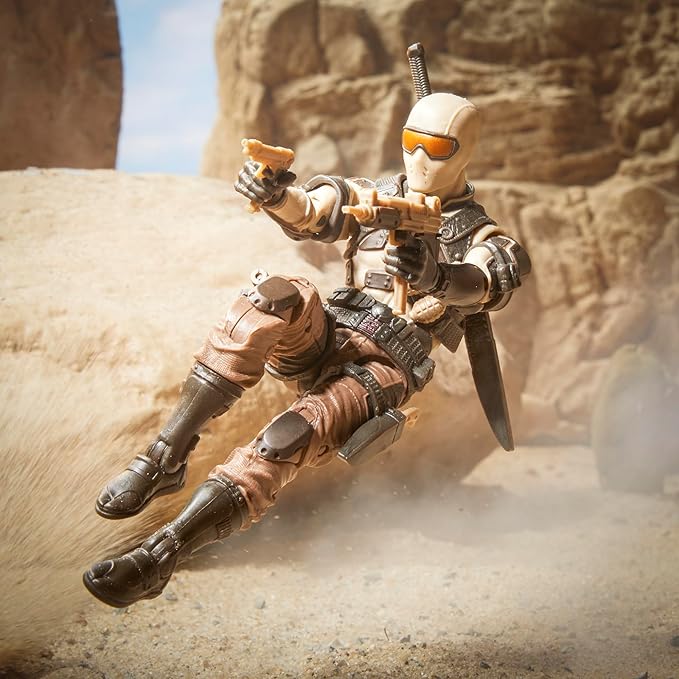 G.I. Joe Classified Series Desert Commando Snake Eyes, Collectible G.I. Joe Action Figures, 92, 6-Inch Action Figures for Boys & Girls, with 9 Accessories