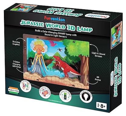 Jurassic 3D Smart Lamp with Sound & Light Control - STEM Learning DIY Utility Kit