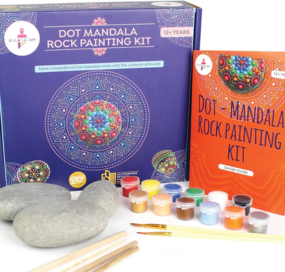 Kalakaram Dot Mandala Rock Painting Kit | DIY Art Kit