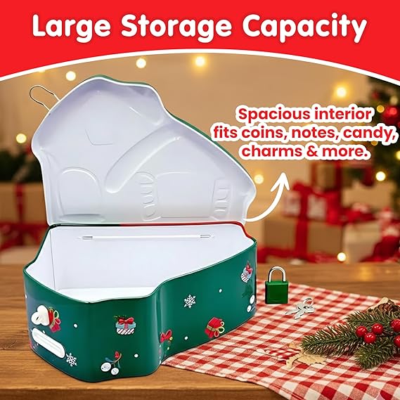 Santa Design Coin Storage Box for Kids