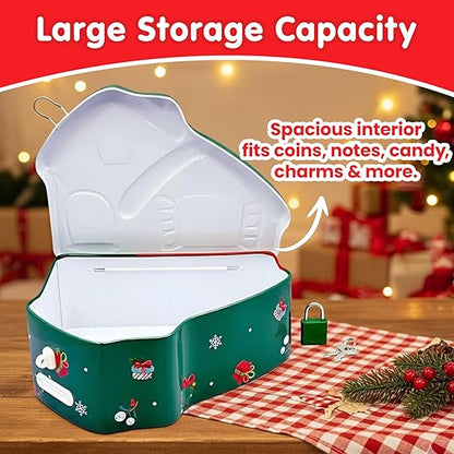 Santa Design Coin Storage Box for Kids
