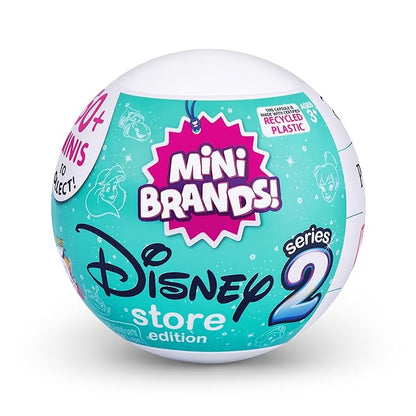 Zuru Mini Brands Disney Store Edition Series 2 Miniature Toy Product Blind Capsule - Contains 5 Miniature Figures