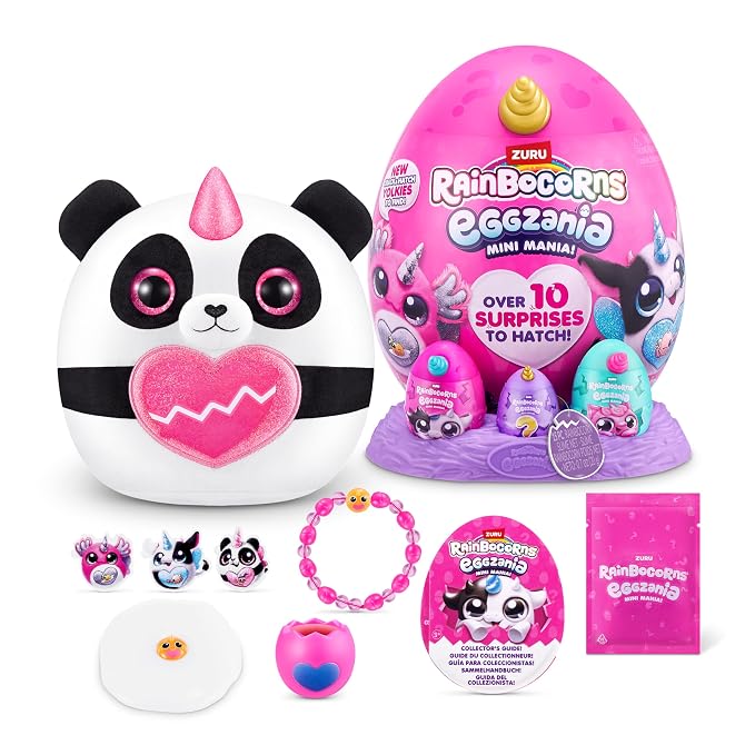 Rainbocorns ZURU Eggzania Mini Mania, Panda, Colour (10 Surprises