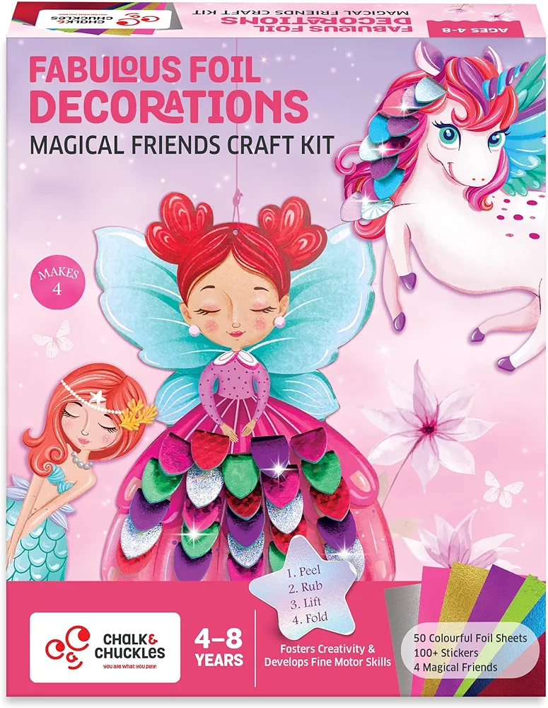 Chalk and Chuckles Art and Craft Kit; Fabulous Foil Decorations