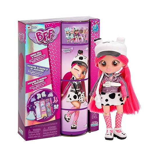 Cry Babies BFF Dotty Fashion Doll 7.8 Inch Doll