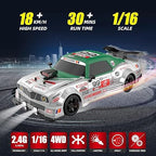 1:16 RC Drift Car 4WD | High-Speed Remote Control Racing Car with Spray & LED Lights