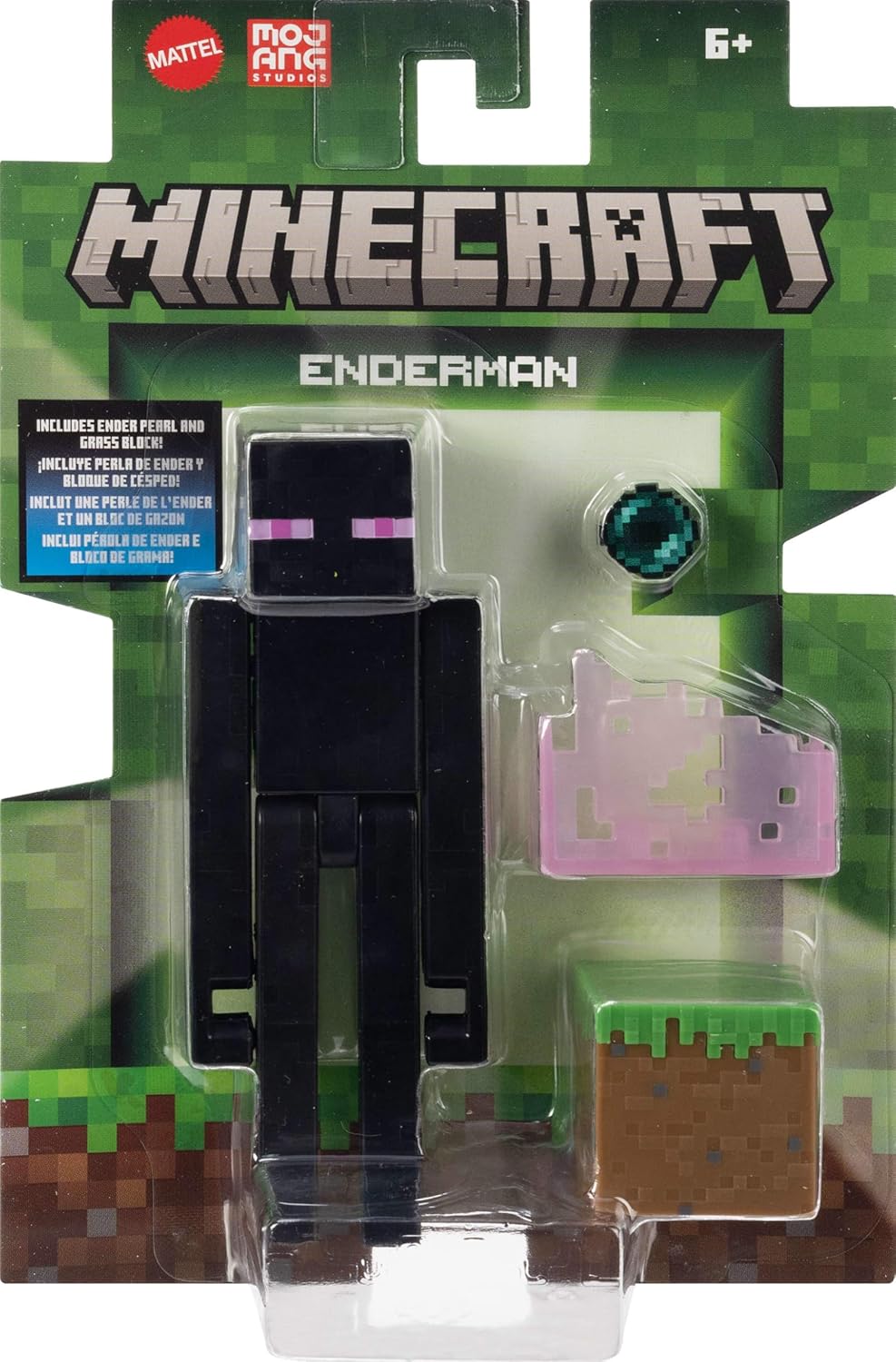 Mattel Minecraft Action Figure & Accessories 2-Pack with Enderman Collectible Toy Set