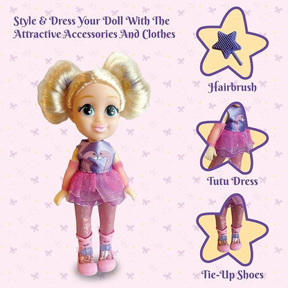 Li'l Diva Ballerina-Bella 6" Doll|India’s First Preschool RolePlay Pretendplay Doll with Accessories|Birthday Gift|Toy Doll for Girls 3+|