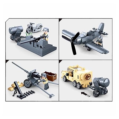 Sluban World War 2 Gift Set Building Blocks Kit for Kids - Creative Construction