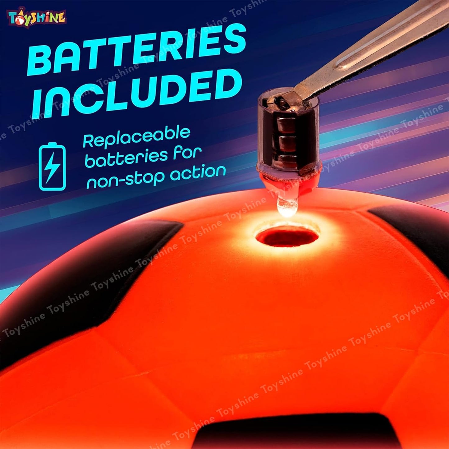 Speed Up LED Light Up Glow Football Night Sport Game Training Indoor/Outdoor Soccer Ball Educational Toy Ball Size 5, for Adult Kids Teenagers Boys Girls
