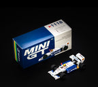 MINI GT Toleman TG184 #19 Ayrton Senna 1984 Monaco Grand Prix 2nd Place 1:64 Scale Die Cast Car