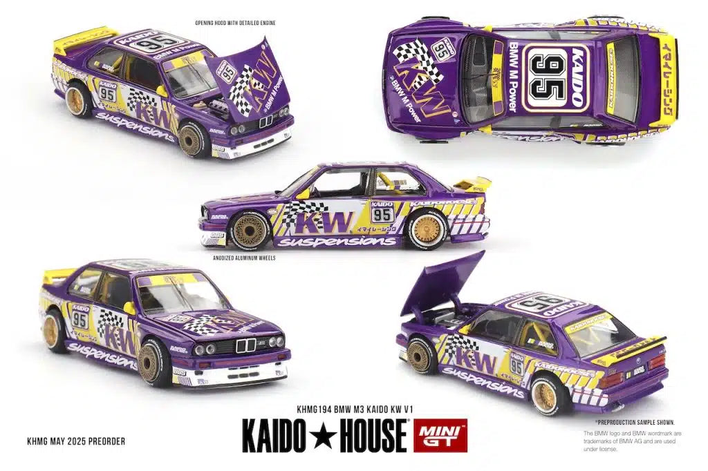 KIADO HOUSE MINI GTBMW M3 (E30) KAIDO KW V1  1/64