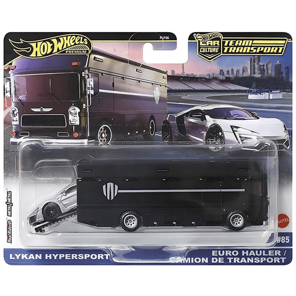 HOTWHEELS PREMIUM TEAM TRANSPORT - LYKAN HYPERSPORT & EURO HAULER