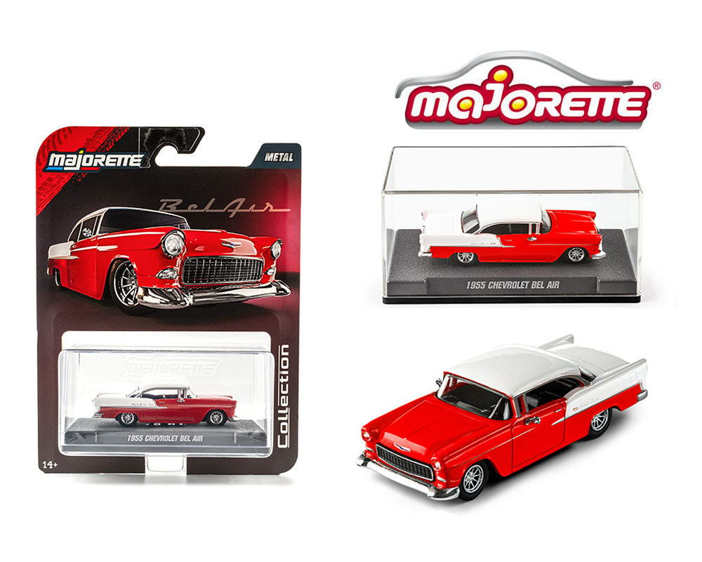Majorette 1:64 Collector Series Wave 3 – 1955 Chevrolet Bel Air – Red White