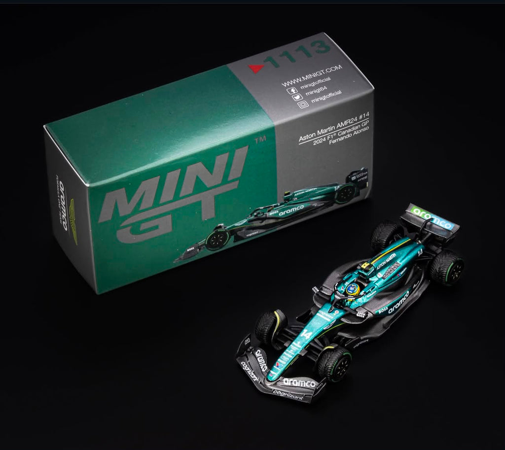 MINI GT Aston Martin AMR24 #14 Fernando Alonso F1 2024 Cocoland Toys