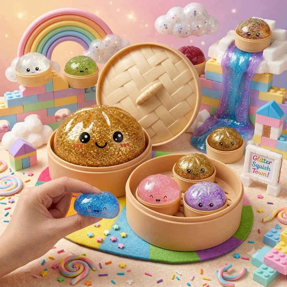 Mystery Dumpling Squishy Toy Small Size Random 1 (Pack Of 5)