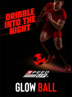 Speed Up LED Light Up Glow Football Night Sport Game Training Indoor/Outdoor Soccer Ball Educational Toy Ball Size 5, for Adult Kids Teenagers Boys Girls