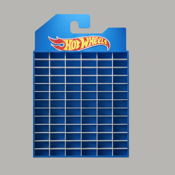 Hot Wheels Mega Display Rack – 78 Car Wall Organizer (Without Cars)