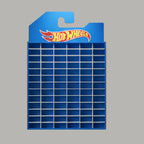 Hot Wheels Mega Display Rack – 78 Car Wall Organizer (Without Cars)